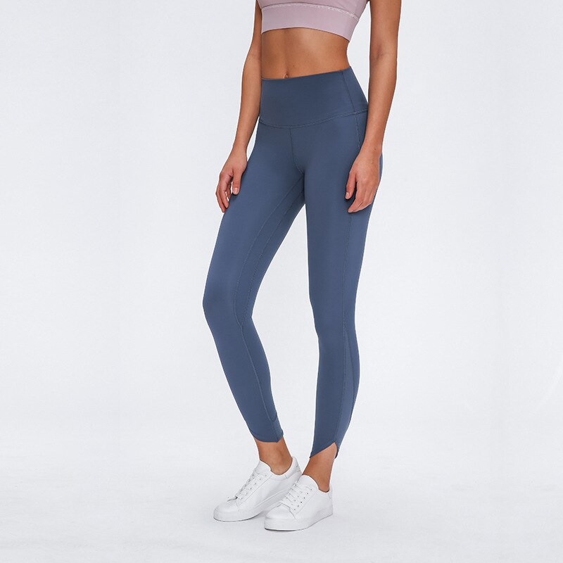 Style Bevel Leggings Sport Women Fitness High Waist Yoga Pants Elasticity Tight-Fit Solid Color Buttock Lifting Pants | Vimost Shop.