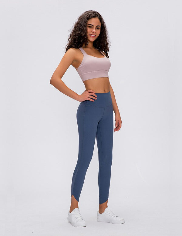 Style Bevel Leggings Sport Women Fitness High Waist Yoga Pants Elasticity Tight-Fit Solid Color Buttock Lifting Pants | Vimost Shop.