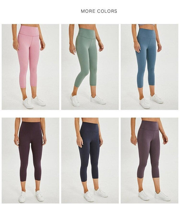 Quality Sports Leggings Yoga Cropped Pants Women's Buttock Lifting Running Fitness Pants Quick-Dry High Stretch Pocket | Vimost Shop.