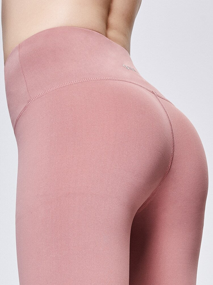 Yoga Pants Women's High-waisted Elasticity Tight-Fit Running Athletic Pants Wicking Breathable Solid Color Outdoo Fitness Pants | Vimost Shop.