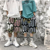 Men's Shorts Harajuku Colorful Graphic Summer Bermuda Beach Baggy | Vimost Shop.