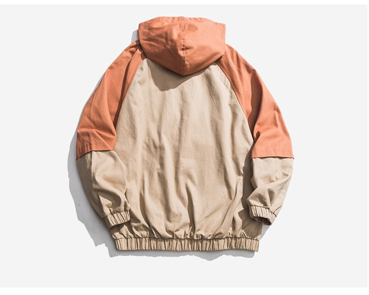 Men Patchwork  Pullover Sweatshirt Street Harajuku Hip Hop Streetwear Spring Hoodie | Vimost Shop.