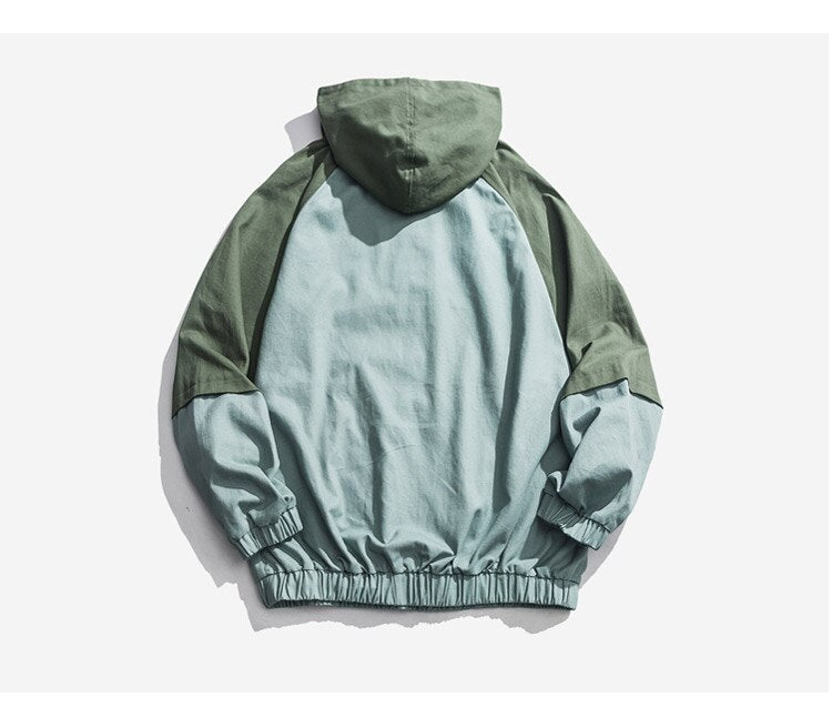 Men Patchwork  Pullover Sweatshirt Street Harajuku Hip Hop Streetwear Spring Hoodie | Vimost Shop.