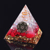 Reiki Orgonite Red Coral Stone Energy Crystal Rune Pyramid Family Office Home Transfer Decoration Chakra Jewelry Pyramid | Vimost Shop.