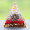 Reiki Orgonite Red Coral Stone Energy Crystal Rune Pyramid Family Office Home Transfer Decoration Chakra Jewelry Pyramid | Vimost Shop.