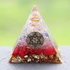 Reiki Orgonite Red Coral Stone Energy Crystal Rune Pyramid Family Office Home Transfer Decoration Chakra Jewelry Pyramid | Vimost Shop.