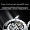 Luxury Men Automatic Mechanical Watch Skeleton Tungsten Steel Waterproof Self-Wind Sapphire Glass Wristwatch | Vimost Shop.