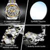 Luxury Men Automatic Mechanical Watch Skeleton Tungsten Steel Waterproof Self-Wind Sapphire Glass Wristwatch | Vimost Shop.