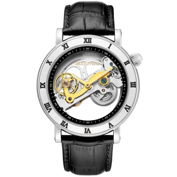 Top brand Skeleton Tourbillon automatic Mechanical Watch Men's luxury business men Wristwatch self wind | Vimost Shop.