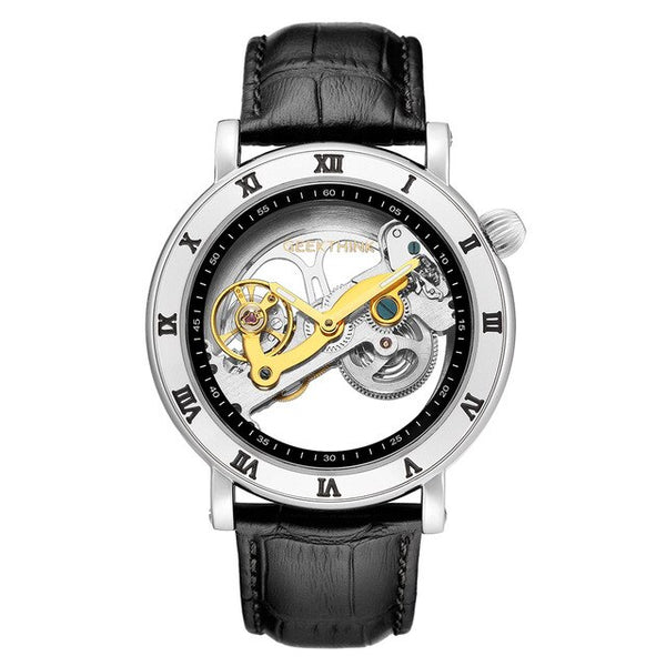 Top brand Skeleton Tourbillon automatic Mechanical Watch Men's luxury business men Wristwatch self wind | Vimost Shop.