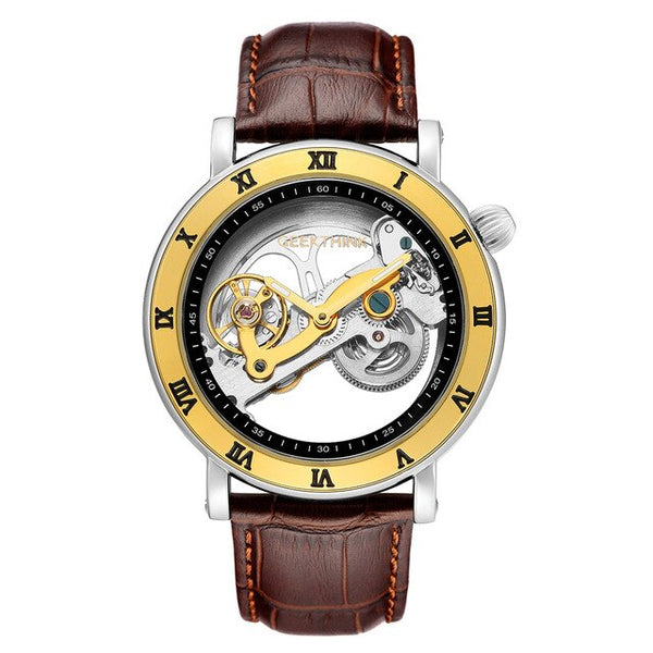 Top brand Skeleton Tourbillon automatic Mechanical Watch Men's luxury business men Wristwatch self wind | Vimost Shop.