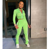 Women Splice Two Piece Set Tracksuit Fall Clothes Crop Top And Pants Sweat Suit Lounge Wear Outfits 2 Pcs Matching Sets | Vimost Shop.