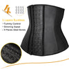 Women Body Shaper 100% Latex Waist Trainer Corset Shapewear Waist Cincher Tops Plus Size Women Girdle Slimming Black | Vimost Shop.