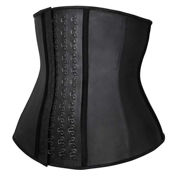 Women Body Shaper 100% Latex Waist Trainer Corset Shapewear Waist Cincher Tops Plus Size Women Girdle Slimming Black | Vimost Shop.