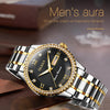 \Men Watch Business Diamond Luxury Japan MIYOTA Movement Luminous Quartz Wristwatch with Calendar Relojes de hombre | Vimost Shop.