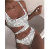 New Sexy White One Piece Swimsuit Women Cut Out Swimwear Push Up Monokini Bathing Suits Beach Wear Swimming Suit For Women | Vimost Shop.