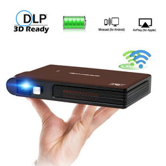 Portable Pocket Mini 3D DLP Projector LED Support Full HD Video WIFI Mobile Beamer Smartphone Home Cinema proyector