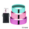 3PCS Unisex Resistance Bands Elastic Fabric Booty Bands Set Non-slip Circle Loop Workout Bands for Butt Legs Thigh Hip Trainer | Vimost Shop.