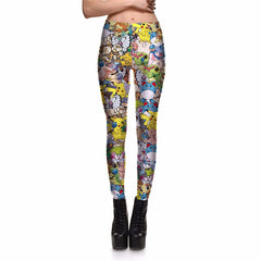 Leggings New arrival Women Slim Leggings Fashion Pokemon Digital Printing LEGGINGS Size S-4XL Drop shipping | Vimost Shop.