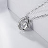 925 Sterling Silver Twinkle Moissanite Jewelry 5.0mm 0.5Ct Moissanite Diamond Pendant Necklace For Women Wedding | Vimost Shop.