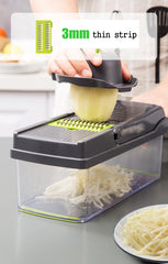 Multifunctional Vegetable Cutter Shredders Slicers Fruit Potato Peeler Carrot Grater Kitchen Accessories Basket Vegetable Slicer | Vimost Shop.