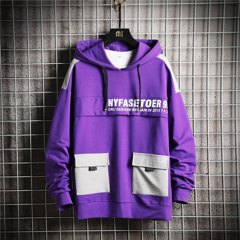 Winter Fashion Loose Men's Hoodies Tooling Hip Hop Sweatshirt Male Harajuku Japanese Streetwear Hoodie Men | Vimost Shop.
