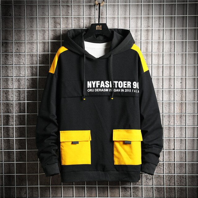 Winter Fashion Loose Men's Hoodies Tooling Hip Hop Sweatshirt Male Harajuku Japanese Streetwear Hoodie Men | Vimost Shop.