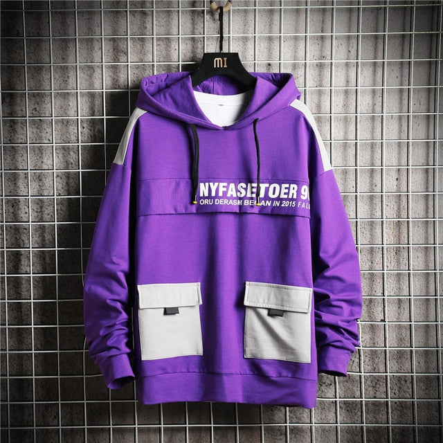 Winter Fashion Loose Men's Hoodies Tooling Hip Hop Sweatshirt Male Harajuku Japanese Streetwear Hoodie Men | Vimost Shop.