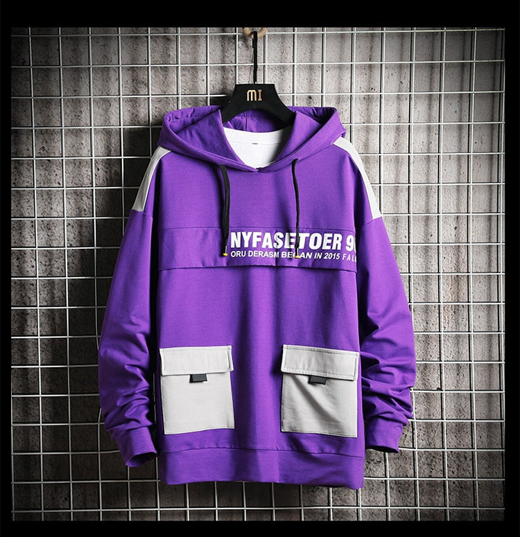 Winter Fashion Loose Men's Hoodies Tooling Hip Hop Sweatshirt Male Harajuku Japanese Streetwear Hoodie Men | Vimost Shop.