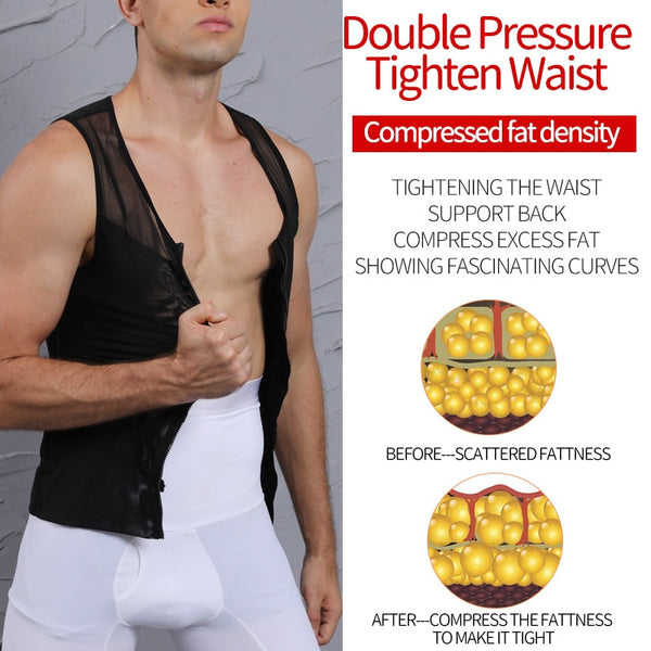 Men Slimming Body Shaper Belly Control Waist Trainer Man Shapewear Modeling Underwear Shapers Corrective Posture Vest Corset | Vimost Shop.