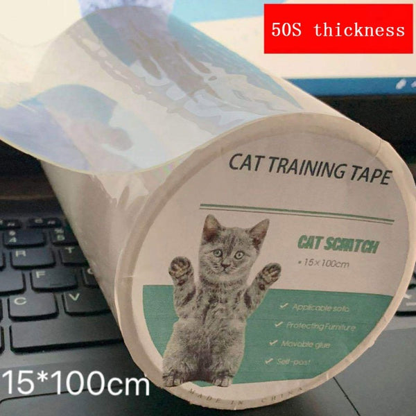 Furniture Guard Cat Scratch Protector Anti-Scratch Tape Roll Cat Scratch Prevention Clear Sticker For Sofa | Vimost Shop.