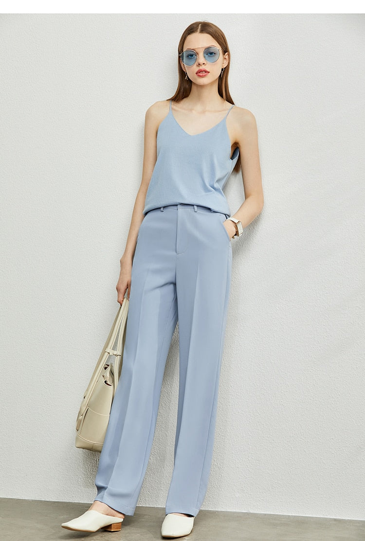 Minimalism Spring Summer Knitted Soft Solid Vest tops Women Causal Vneck sleeveless Camisole Top Women | Vimost Shop.