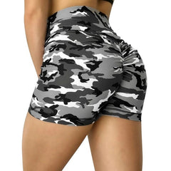 Women High Waist Sport Shorts Camouflage Print  Butt Workout Running Fitness Leggings Yoga Shorts Biker Shorts | Vimost Shop.