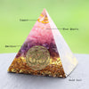 Rose Quartz Healing Orgone Pyramid with om Symbol Energy Generator Crystal Mediation Home Office Deco | Vimost Shop.