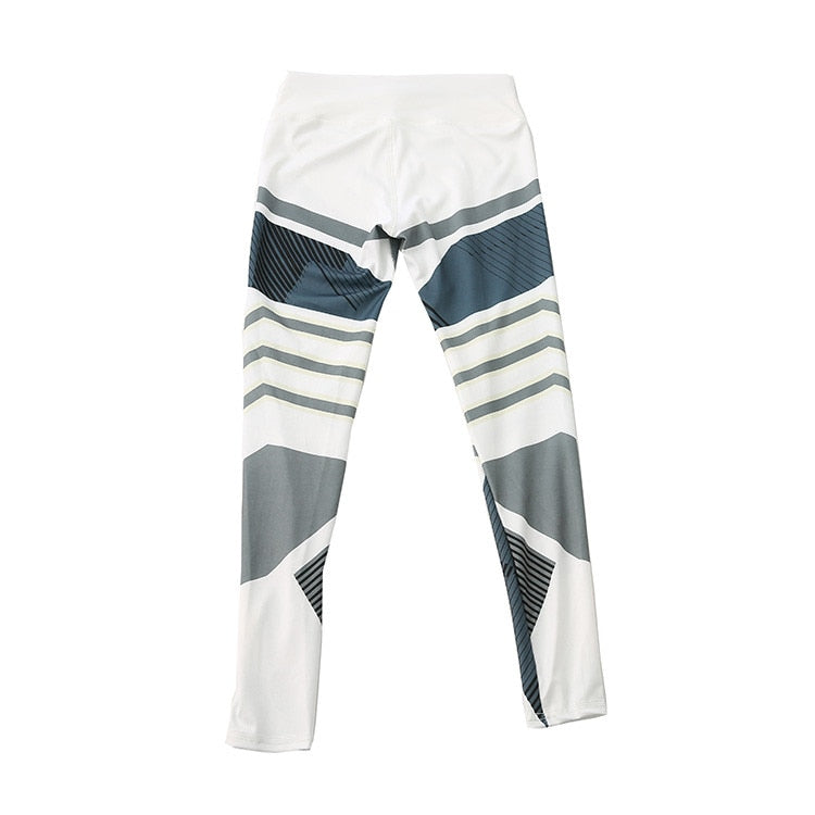 Leggings Sport Women Fitness Workout Push Up Patchwork Digital Print Thread Pants And Hips High Waist Thread Pants Leggings | Vimost Shop.