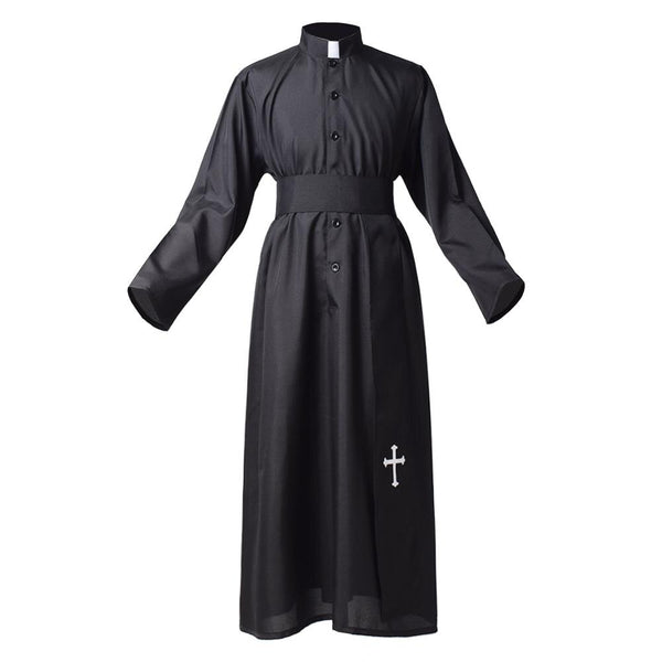 Priest Robe Black Halloween Party Cosplay Costume | Vimost Shop.