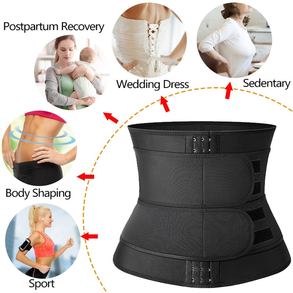 Women Waist Trainer Neoprene Body Shaper Belt Slimming Sheath Belly Reducing Shaper Tummy Sweat Shapewear Workout Shaper Corset | Vimost Shop.