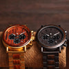 Wooden Men Watch Relogio Masculino Top Brand Luxury Chronograph Date Display Stop Watches erkek kol saati Great Gifts | Vimost Shop.