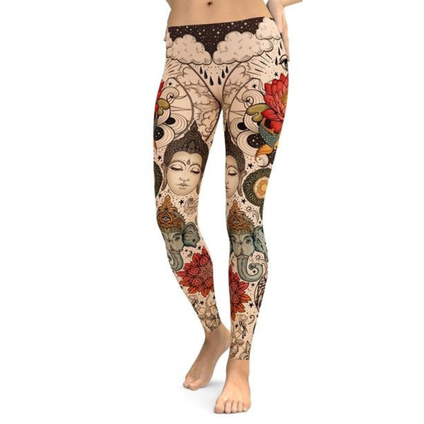 Printed Leggings Women Plus Size S-5XL Workout Legging Spandex High Waist Leggins | Vimost Shop.