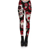 Hot Sell Skull Leggings Women's Skull&flower Black Leggings Digital Print Trousers 7 color skull Woman Stretch Pants Plus Size | Vimost Shop.