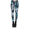Hot Sell Skull Leggings Women's Skull&flower Black Leggings Digital Print Trousers 7 color skull Woman Stretch Pants Plus Size | Vimost Shop.