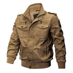 Jackets Men Winter Military Airsoft Jacket Pilot Bomber Jacket Coat Multi-Pockets Casual Cargo Work Jacket Men Clothing | Vimost Shop.