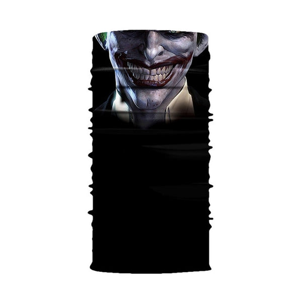 3D Seamless Magic Headband Skull Ghost Clown Neck Gaiter Face Cover Headwear Halloween Bandana UV Protection Biker Cover Scarf | Vimost Shop.
