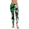 Skull Red Flowers Leggings Sexy Rose 3D Digital Printed Women Leggins Fitness Soft Slim Mujer Workout Pants | Vimost Shop.