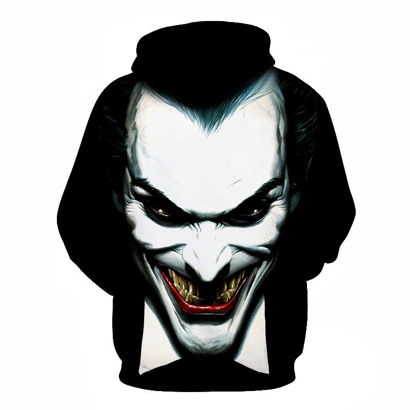 Joker 3D Hoodies Men Women Sweatshirts Badass Funny Printed Pullover Autumn Winter Brand Tracksuits Boy Hoodies | Vimost Shop.