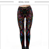 Mask Paisley Mandala Skull Leggings for Women Leggins Digital Print Sexy Fantastic Ankle Pant | Vimost Shop.