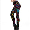 Mask Paisley Mandala Skull Leggings for Women Leggins Digital Print Sexy Fantastic Ankle Pant | Vimost Shop.