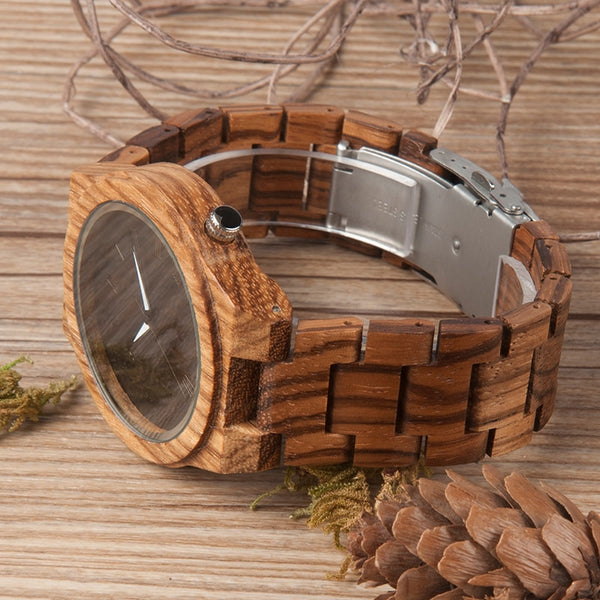 Men Wooden Watch Quartz Wristwatch Top Brand Timepieces Gift Box relogio masculino Accept Drop Shipping | Vimost Shop.