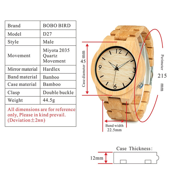 Men Wooden Watch Quartz Wristwatch Top Brand Timepieces Gift Box relogio masculino Accept Drop Shipping | Vimost Shop.