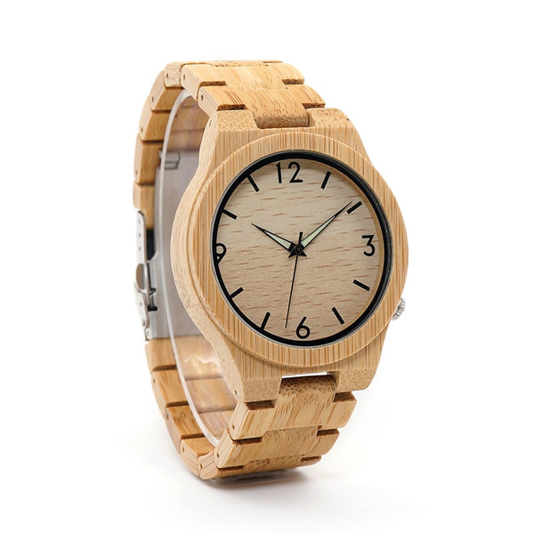 Men Wooden Watch Quartz Wristwatch Top Brand Timepieces Gift Box relogio masculino Accept Drop Shipping | Vimost Shop.